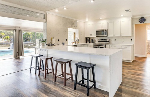 Whitney Beach House | Furnished Sunroom w/TV! Canal-Front Bradenton Gem