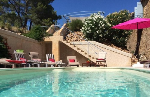 Saint-Andre-de-Roquelongue Cottage | Gîte "l'horizon des Corbières", Maison en Pierre de 260 m2 Avec Piscine
