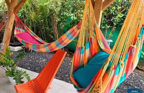 Campeche House | Gîte Mabouya - Hamak, Piscine, Jardin