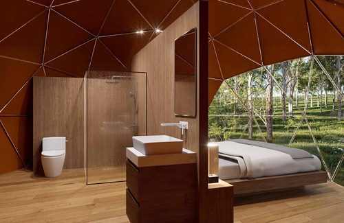 Sullivan Cabin | Gaia Nook-Mirror Dome with Private Bathroom