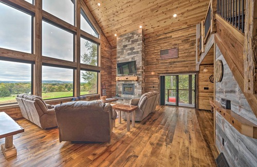 Galena Cabin | Galena Cabin w/Wraparound Porch & Game Room!