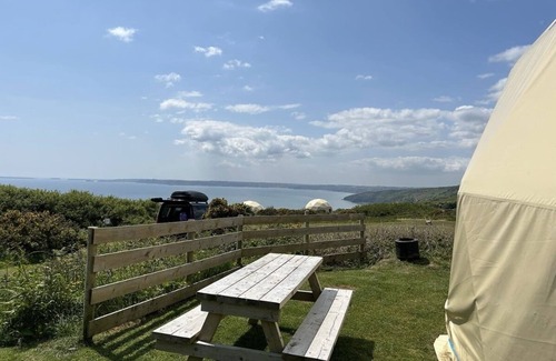 Llanybri Cabin | Geodome Glamping With sea Views Near Pendine