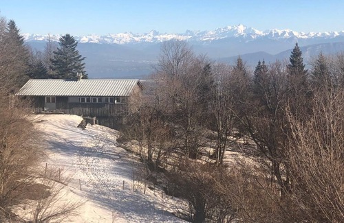 Crozet Ski Chalet | Gite de Montagne Avec vue Impressionante sur le Bassin Lemanique Face Mont Blanc