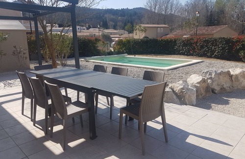 Malaucene Villa | Gite in Provence, 8 people, air conditioning, internet, private pool