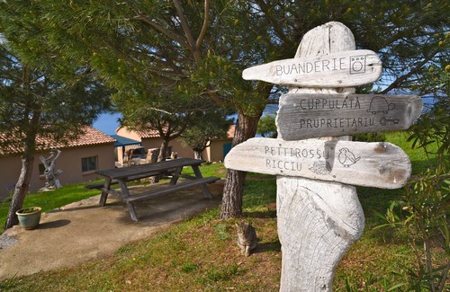 Calcatoggio Cottage | Gîte Pettirossu certified ecological and 3 ears, panoramic sea and mountain views