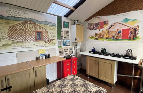 Totnes RV Rental | Glamping in a Mongolian yurt or shepherds hut in rural location in South Devon.