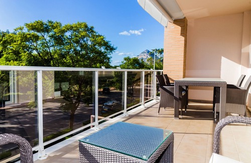 Platja de l'Arenal Apartment | Golden Gardens Apartment Javea Arenal, Terrace, AACC, Wifi and only 600m from the Beach
