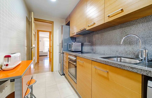 Platja de l'Arenal Apartment | Golden Gardens Zen Apartment IV Javea Arenal with Terrace, AC, and shared Pool