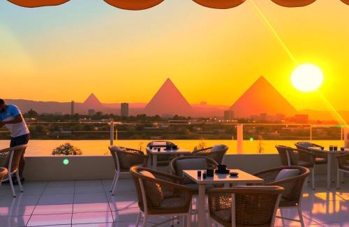 Al Haram Hotel | GOLDEN PYRAMiDS TEMPLE ViEW HOTEL all king rooms with jacuzzi & pyramids view