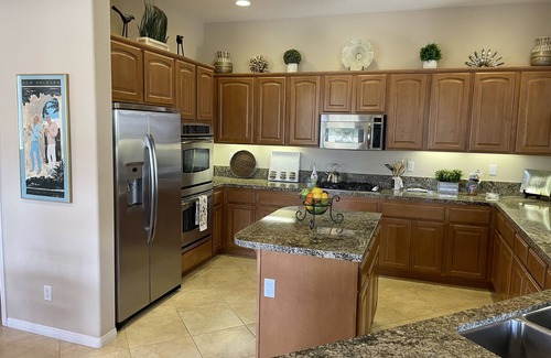 La Quinta House | Golf Course home w/Casita, pool/Spa, Waterfall, Outdoor Kitchen and Fire Pit