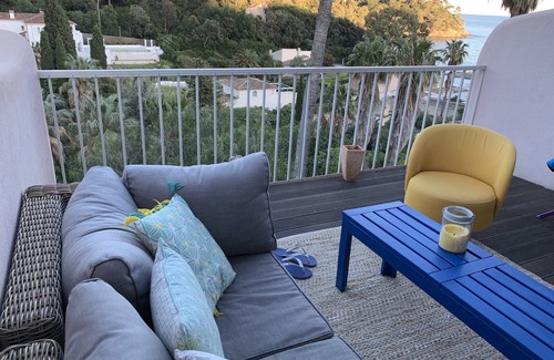 Rayol-Canadel-sur-Mer Apartment | Golf de Saint Tropez/terrace on top floor, sea view