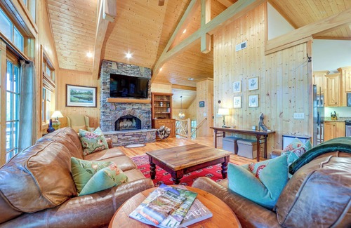 Cullowhee House | Golf, Hike & Trout Fish: Mtn-View Cashiers Retreat