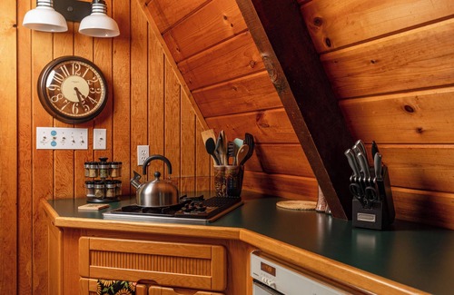 Gaylord Ski Chalet | Golf/Ski A-Frame Chalet w/Hot Tub, Sauna, 2 King Beds - Near Town