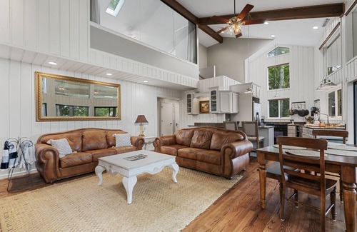 Cullowhee House | Good Vibes Only! - With firepit and view of Lake Glenville