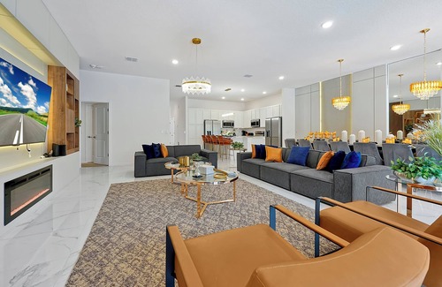 Kissimmee Villa | Gorgeous 12 bedroom/11.5 bath/Theater/Sleeps 30/Game Rm/15 mins to Disney Parks