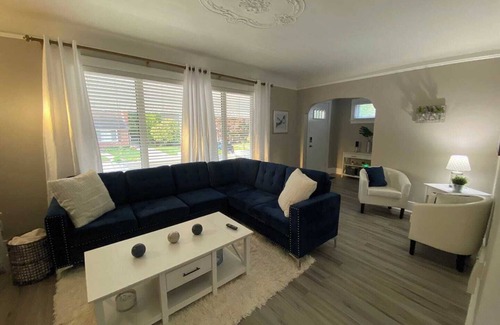 Eastpointe House | Gorgeous Colonial Home Game-room in basement.