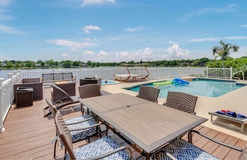 Mariner's VIllage House | Gorgeous Lakefront Pool Home W paddleboard, kayak, game room, king bed, and more