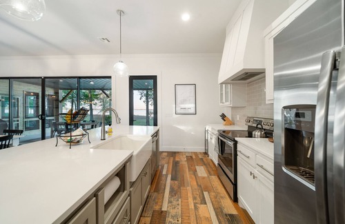 Afton House | Gorgeous Monkey Island Lakefront Getaway with In-Ground Swim Spa!