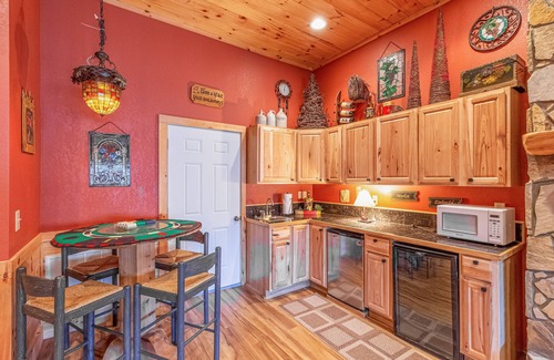 Whittier House | Gorgeous mountain-view home with huge decks, hot tub, game room, & fireplaces