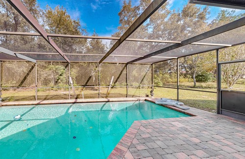 Spring Hill House | Gorgeous oasis with pool, patio, central AC, W/D, & close to the beach