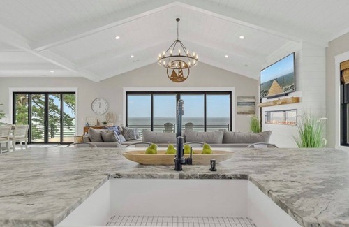 Windmill Point House | Gorgeous River Luxury Waterfront Home ~ Dock, Steller Open Water & Sunset Views