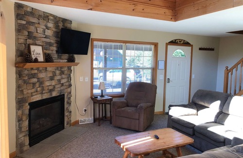 Inlet House | Gorgeous view of the lake from private deck.