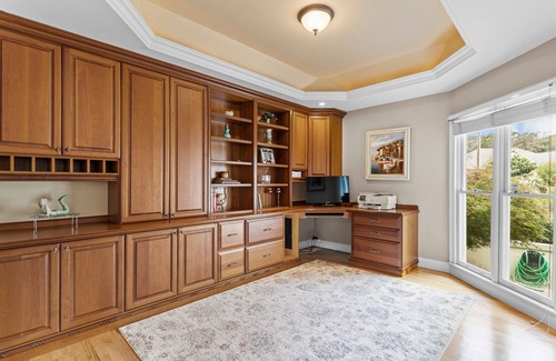 Sea Trail House | Gorgeous waterfront home with private hot tub, pool, views, deck, & fireplace