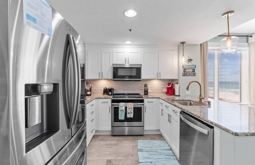 Panama City Beach Condo | Grand Panama 309! Exceptional Low Floor Corner Unit. New Rental 2025. 3Br. Views
