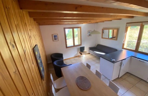 Valmeinier Apartment | Grange Bernard 1 - Large apartment in chalet with spectacular mountain views.