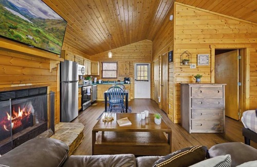 Gatlinburg Cabin | Great View, Location, Studio Log Cabin, Hot Tub!