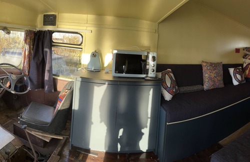 Boston Cottage | Green Goddess fire engine - a quirky vehicle that sleeps 4 guests in 1 bedroom