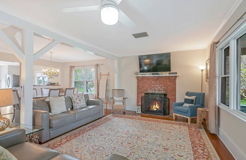 Pipes Cove House | Greenport Village home w/ POOL! Steps to Town Center & Bay Beach!