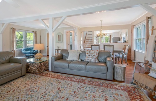 Pipes Cove House | Greenport Village home w/ POOL! Steps to Town Center & Bay Beach!