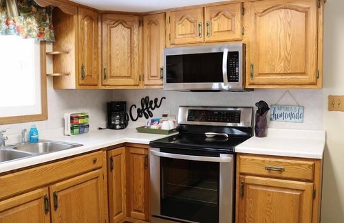 Escanaba House | Greenwood Getaway: Dog-friendly! Don't miss the fall colors here!