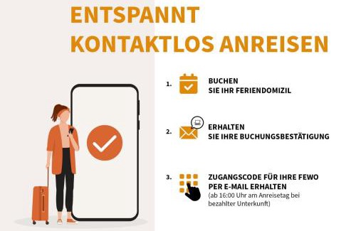 Ostseebad Wustrow Apartment | Große Welle - Moderne 2,5-Zimmer Ferienwohnung mit Südbalkon und Boddenblick