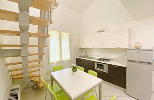 Vada Apartment | Ground floor apartment of 56 m2 composed of a living room with satellite TV, kitchenette complete with dishwasher, fridge with freezer, microwave oven.Double sofa bed, a double bedroom and bathroom.On the mezzanine floor there are two single beds oron re