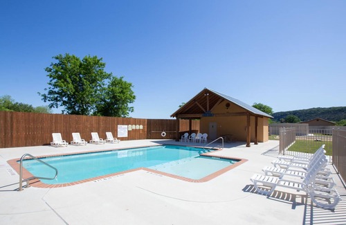 New Braunfels Condo | Guadalupe Riverfront, upscale, gated with a pool and direct river access!