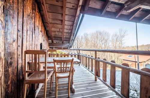 Mont-Saxonnex Apartment | Guest House 'Hiver' with Mountain View, Private Terrace and Wi-Fi