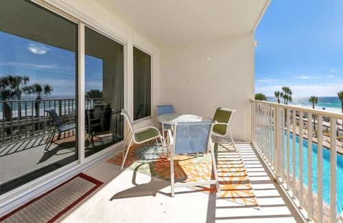 Thomas Drive Condo | Gulf Crest 205 - Awesome Gulf Views - Huge Balcony