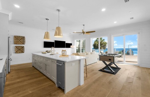 Kiska Beach House | Gulf Front mansion in PCB w/private pool & hot tub + beach access | Sleeps 36