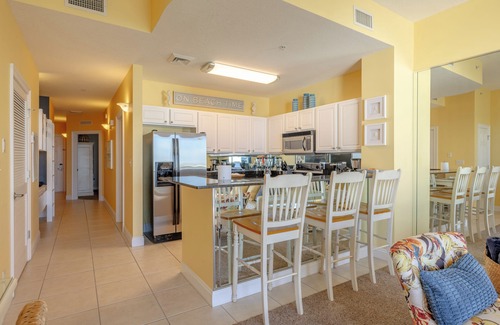 Panama City Beach Condo | Gulf front Calypso penthouse condo with stunning ocean views next to Pier Park!