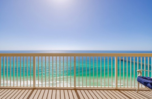 Panama City Beach Condo | Gulf front Calypso penthouse condo with stunning ocean views next to Pier Park!