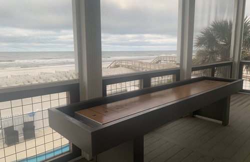 Cape San Blas House | Gulf Front Family Beach House:Heated Pool:Hot Tub:Outdoor Game Tables