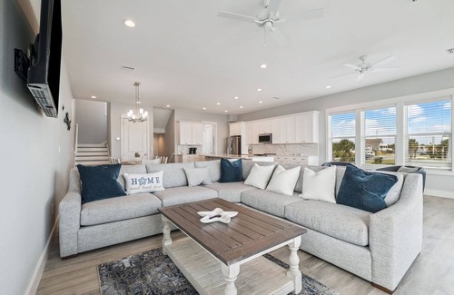 Port St. Joe House | Gulf Front Home! Private Pool! Direct Beach Access! Elevator! Grill!