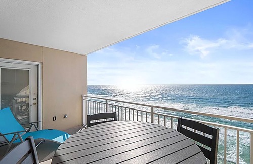 Panama City Beach Condo | ☀️Gulf FRONT-Pools+Hot Tubs-Emerald Beach 1631☀️