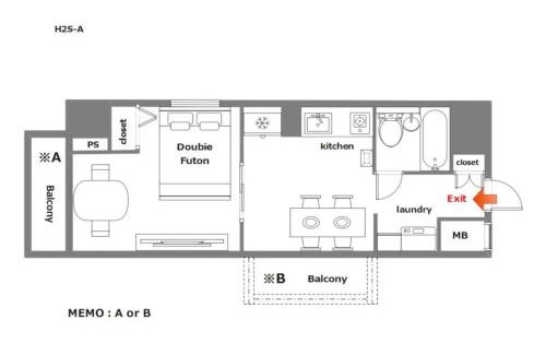 Minamisenba Apartment | H2H Shinsaibashi Biru