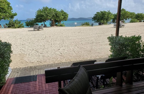 Red Hook Condo | "H2Oh What A Beach!" 1st Fl. Beachfront Condo: Walk-out Beach Access!