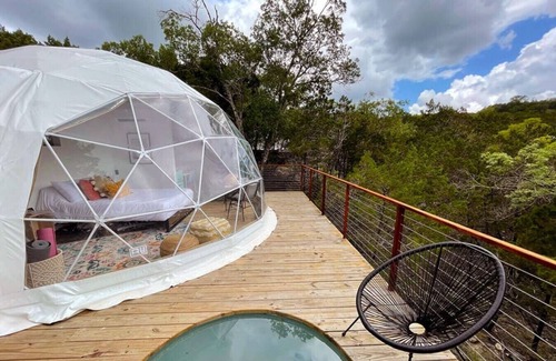 Oatmeal House | Habibi: Luxury Glamping in Treetop Dome + Dip Pool