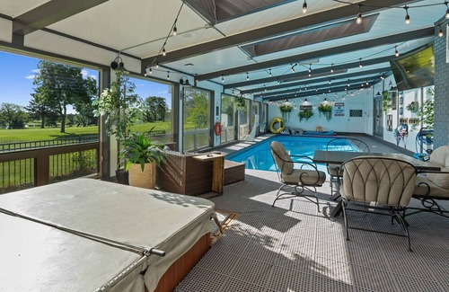 Loveland House | Hacienda Indoor Pool House at Glendevey