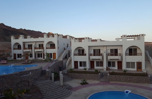 St. Catherine Apartment | Half Moon - Sunny Dahab Sea view resort chalet with free S.pool &mountain View